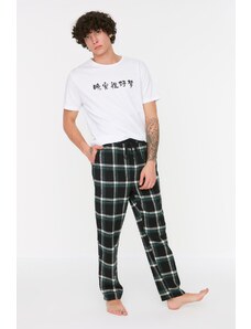 Férfi pizsama alsó Trendyol Checkered