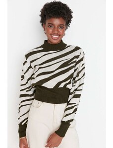 Női pulóver Trendyol Zebra Patterned