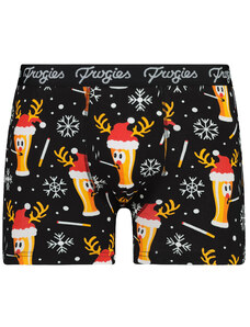 Men's boxers Smoke beer black Frogies Christmas