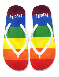 Men's flip-flops Frogies Rainbow