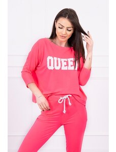 Kesi Készlet Queen print rózsaszín neon