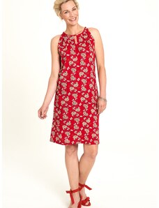 Red Floral Dress Tranquillo - Nők