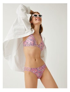 Koton női rózsaszín mintás bikini alsó
