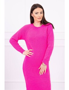 Kesi Csíkos pulóver ruha rózsaszín neon