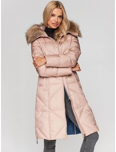 Nöi kabát PERSO PERSO_Coat_BLH211018FX_Pink
