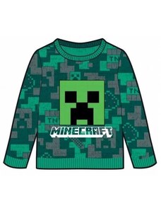 Minecraft gyerek kötött pulóver 10év
