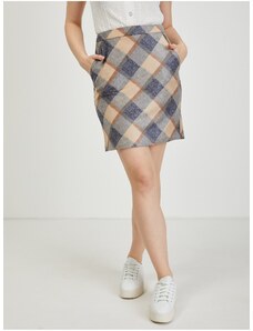 Beige-gray checkered skirt ORSAY - Ladies