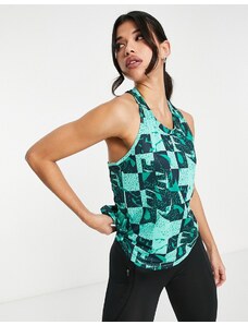 Nike Running One Novelty Seasonal all over print vest in green