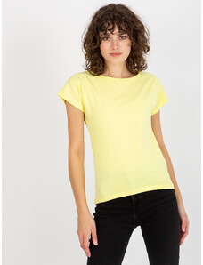 BASIC Világossárga póló rövid ujjú VI-TS-5133.15-light yellow