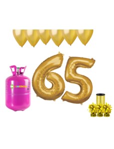 HeliumKing Hélium parti szett 65. születésnapra arany színű lufikkal