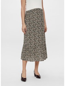 Black Floral Materie Midi Skirt Mama.licious Phina - Women