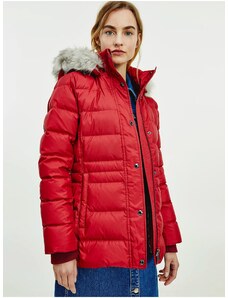 Red Women's Down Winter Jacket Tommy Hilfiger - Női