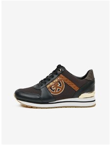 Michael Kors Trainer Black and Brown Women's Leather Sneakers - Women