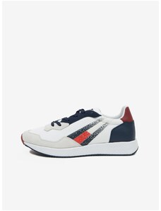 Tommy Hilfiger Blue and White Mens Sneakers Tommy Jeans - Men