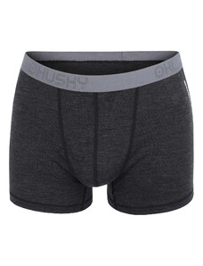 Merino thermal underwear HUSKY Boxers men's black
