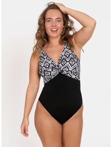 Black patterned one-piece swimwear DORINA - Women