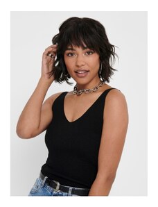 JDY Jacqueline de Yong Nanna Black Ribbed Tank Top