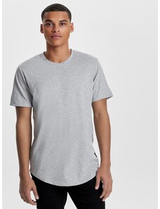 Light Grey Annealed Basic T-Shirt ONLY & SONS Matt - Men