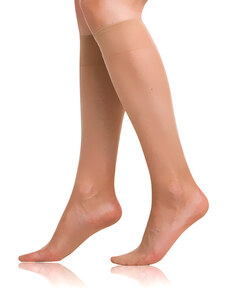 Bellinda FLY KNEE HIGHS 15 DAY - Women's knee-high socks - almond