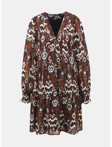 Brown patterned dress ONLY-Eloise - Women