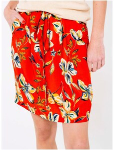 Red Floral Skirt CAMAIEU - Women