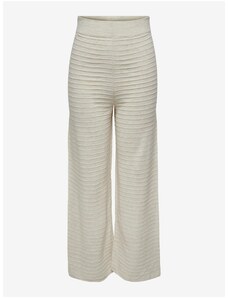 Cream Women's Ribbed Wide Pants ONLY Cata - Women