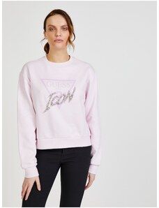 Light pink Guess Icon Womens Sweatshirt - Women