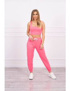 Kesi Set top+trousers pink neon