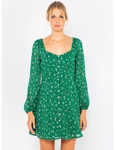 Green Floral Dress CAMAIEU - Női