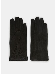 Black Suede Gloves Pieces Nellie