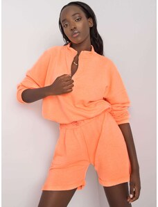 Fashionhunters Női narancssárga pulóver szett