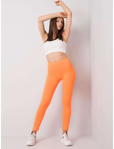 Fashionhunters Fluo narancssárga női sport leggings