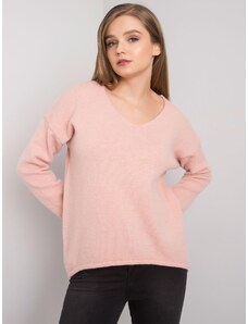 Fashionhunters Light pink oversized sweater