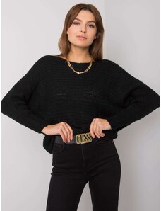 Fashionhunters OCH BELLA Black knitted sweater