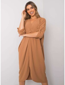 Fashionhunters Oversized camel dress