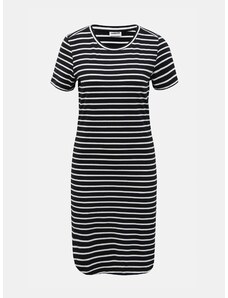 White-black striped basic dress Noisy May Simma - Women