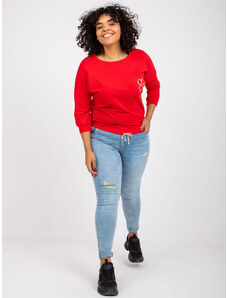 Fashionhunters Women's khaki sweatshirt size plus
