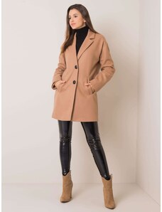 Fashionhunters Női bézs kabát