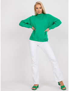 Fashionhunters Basic green sweatshirt Twist