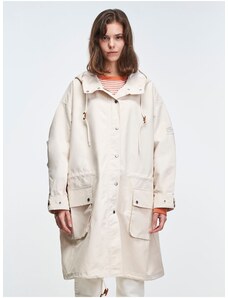 Levi's Beige női könnyű vízálló oversize kabát Levi's Sloan - Nők