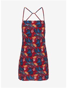 Tommy Hilfiger Blue-Red Women Floral Short Dress on Straps Tommy Jeans - Women