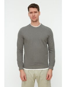 Trendyol Anthracite férfi basic regular fit pulóver