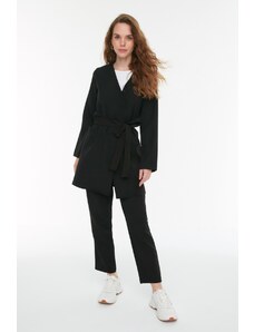 Trendyol Black Belted Jacket-Pants Woven Suit