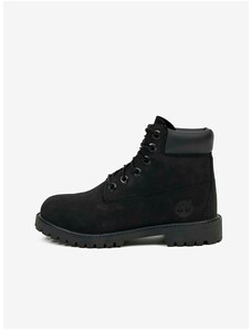 Black Boys Ankle Leather Boots Timberland 6 In Premium WP Boot - Boys