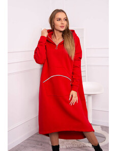 Kesi Insulated dress with hood red
