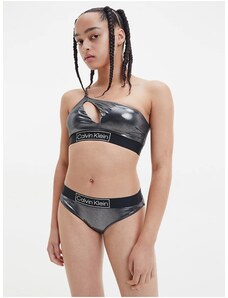 Black Women's Metallic Swimwear Bottoms Calvin Klein Underwear - Women