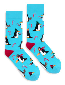 Banana Socks Banán zokni Unisex zokni Classic X-Mas Pingvinek