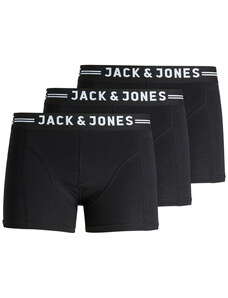 Jack & Jones 3PACK Mens Boxers Jack and Jones black