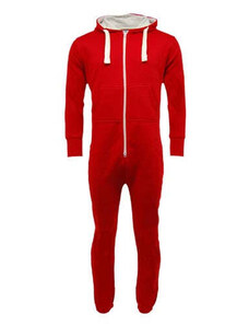 Urban Road Kreel Unisex egyszínű Jumpsuit piros XL