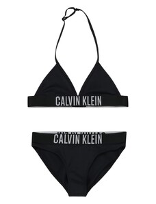Calvin Klein Swimwear Bikini világosszürke / fekete